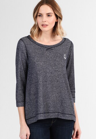 DREIMASTER Sweatshirt in Blau: Vorderseite