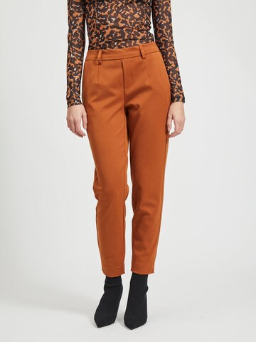 OBJECT Slim fit Trousers 'Lisa' in Brown: front