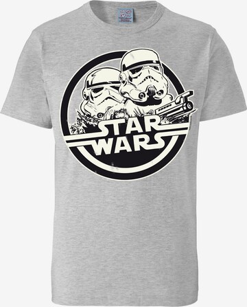 LOGOSHIRT T-Shirt "Stormtrooper" in Grau: predná strana