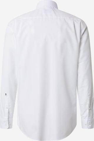 SEIDENSTICKER جينز مضبوط قميص لأوساط العمل بلون أبيض