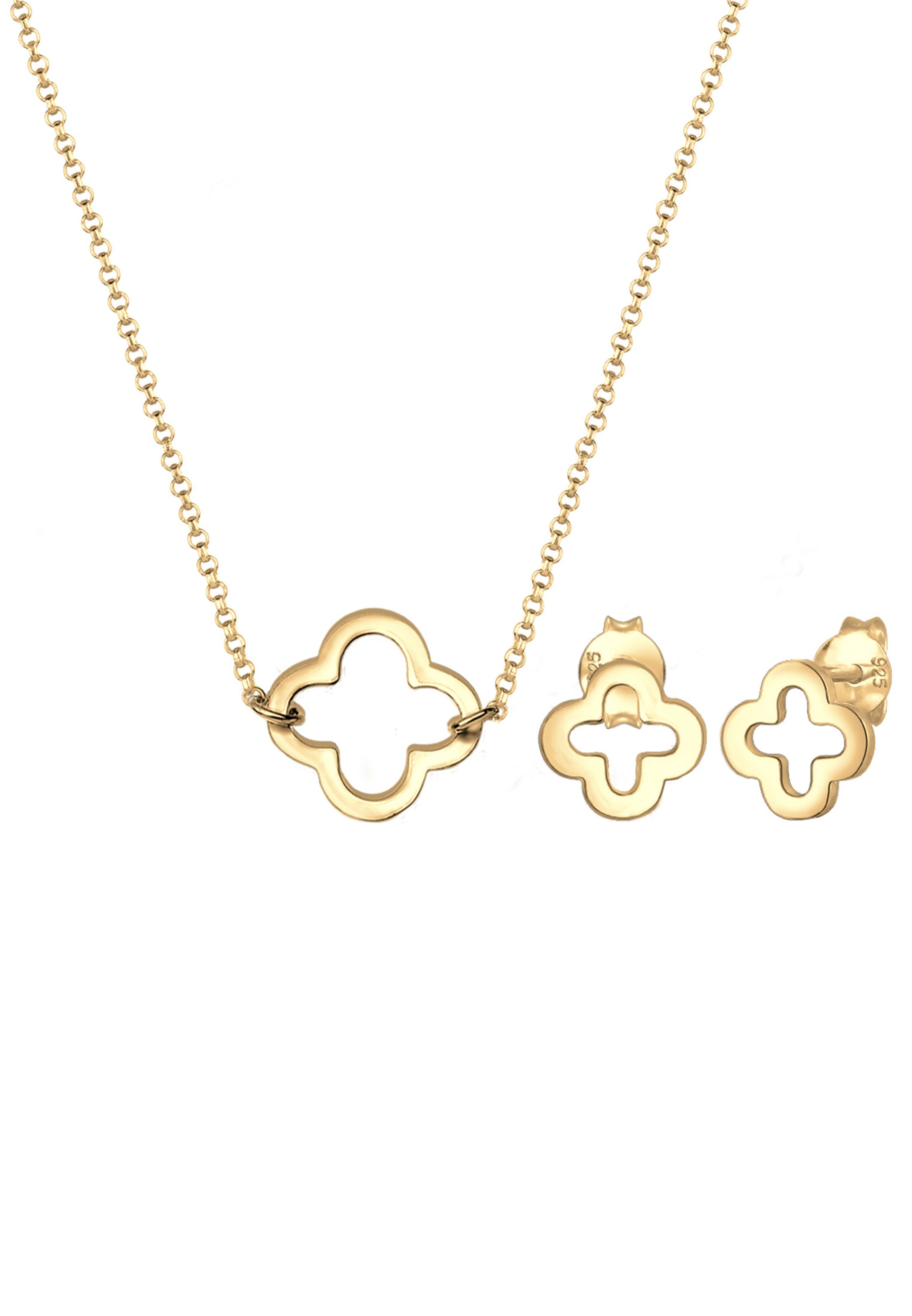 Parure de bijoux 'Kleeblatt' ELLI en or