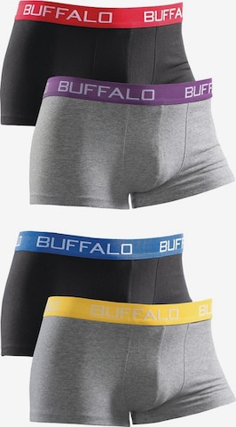 BUFFALO Baumwoll-Boxer (4 Stck.) in Grau: predná strana