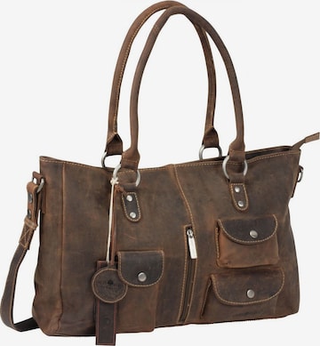 GREENBURRY Crossbody Bag in Brown: front