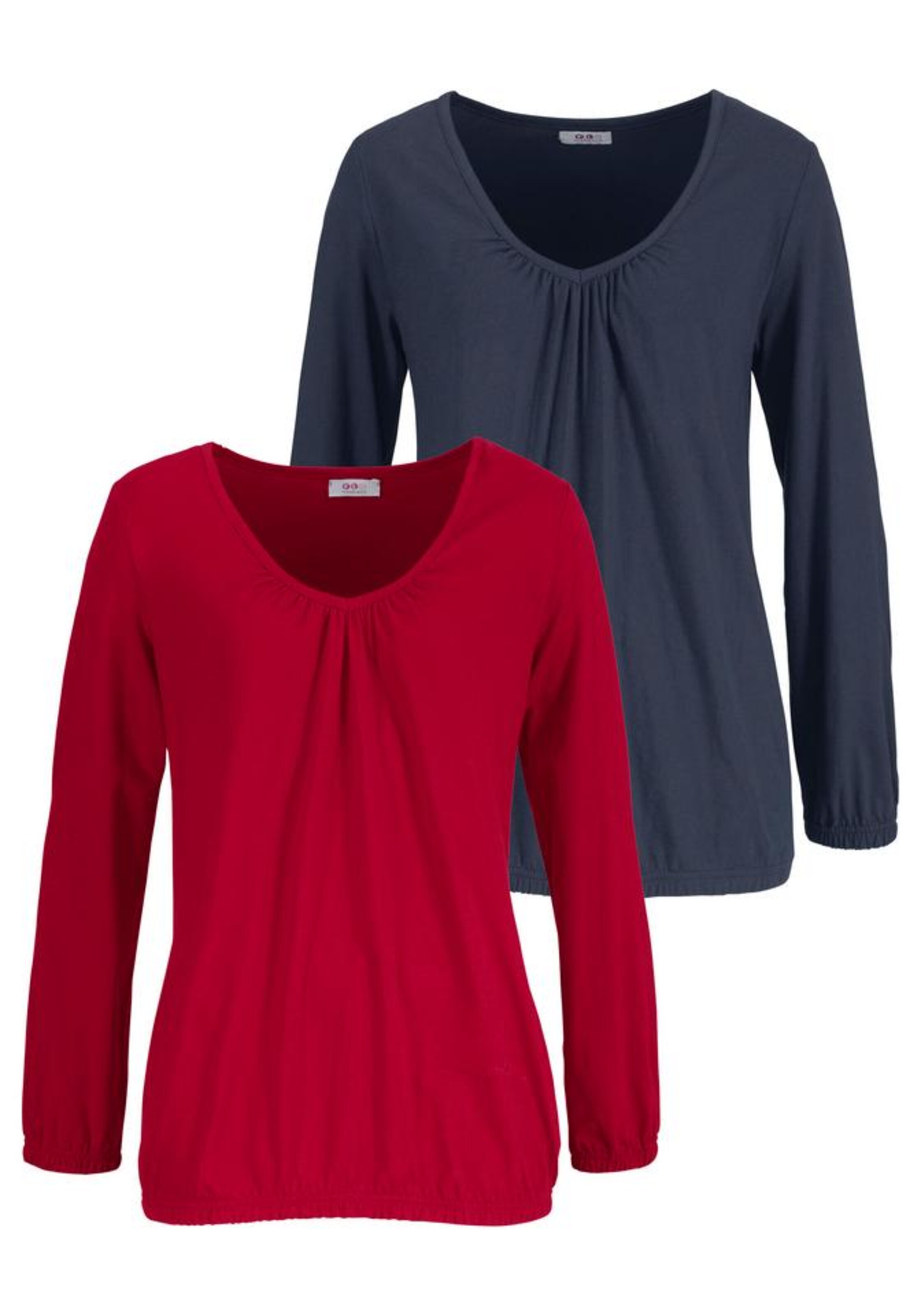 FLASHLIGHTS Langarmshirt in Blau: Vorderseite