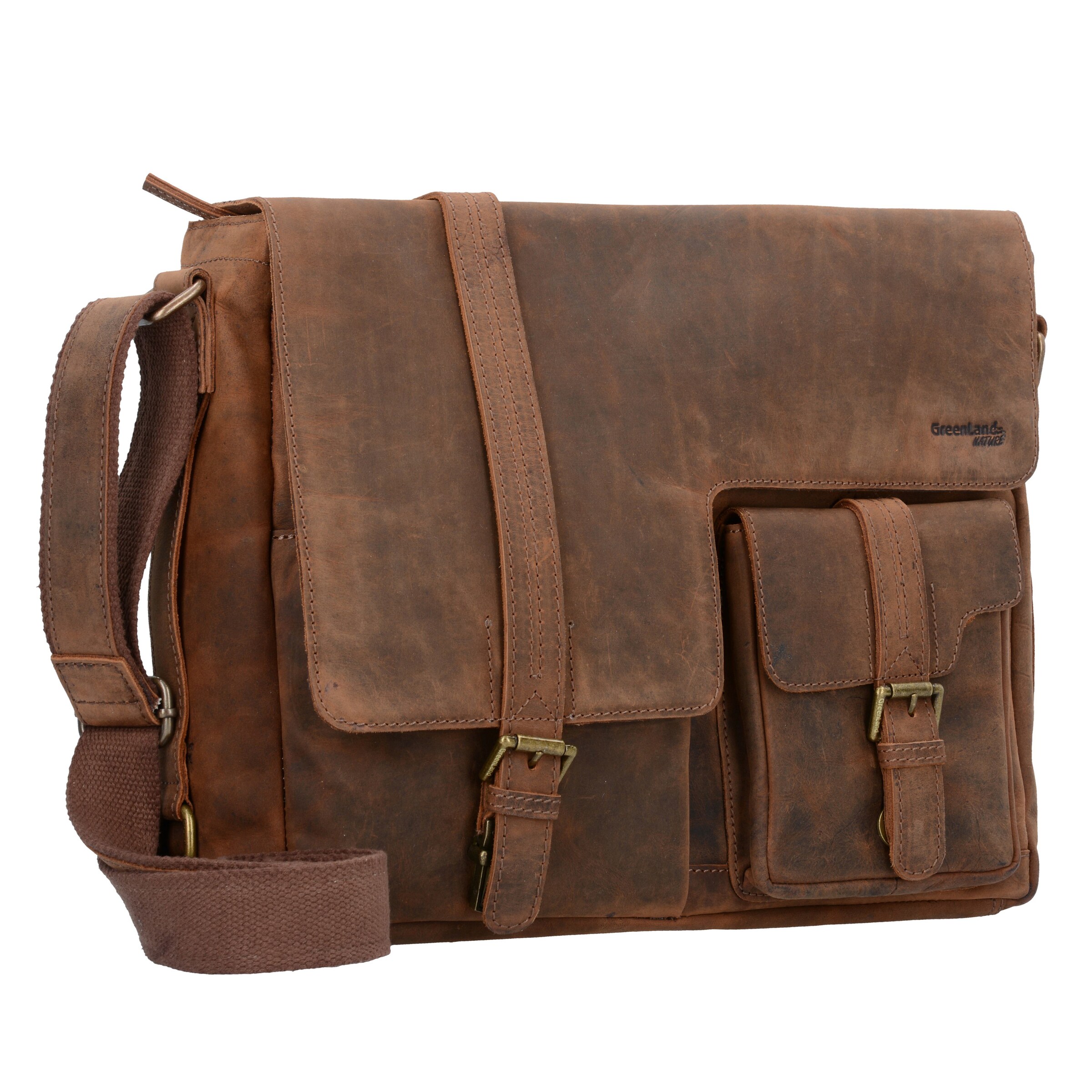 Greenland Nature Crossbody bag 'Montenegro' in Brown