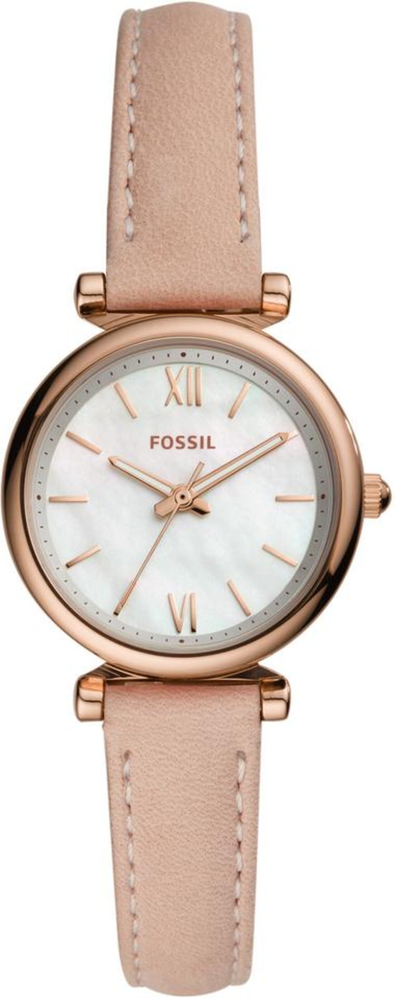 Frauen Uhren FOSSIL Quarzuhr 'Carlei Mini' in Rosegold, Altrosa - ZE04907