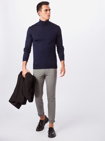 Casual Friday - Ajuste regular Jersey 'Konrad' en azul