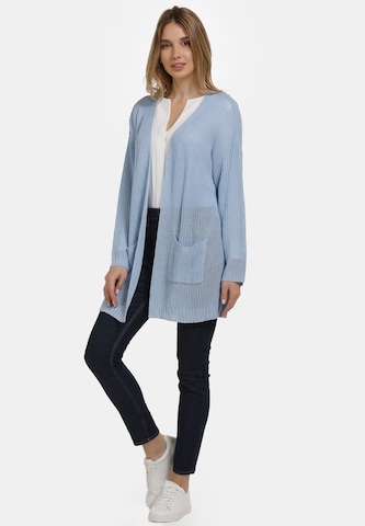 Usha Knit Cardigan in Blue: front