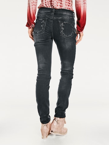 heine Slimfit Jeans in Zwart