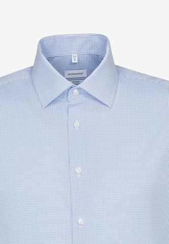 SEIDENSTICKER Slim fit Button Up Shirt in Blue