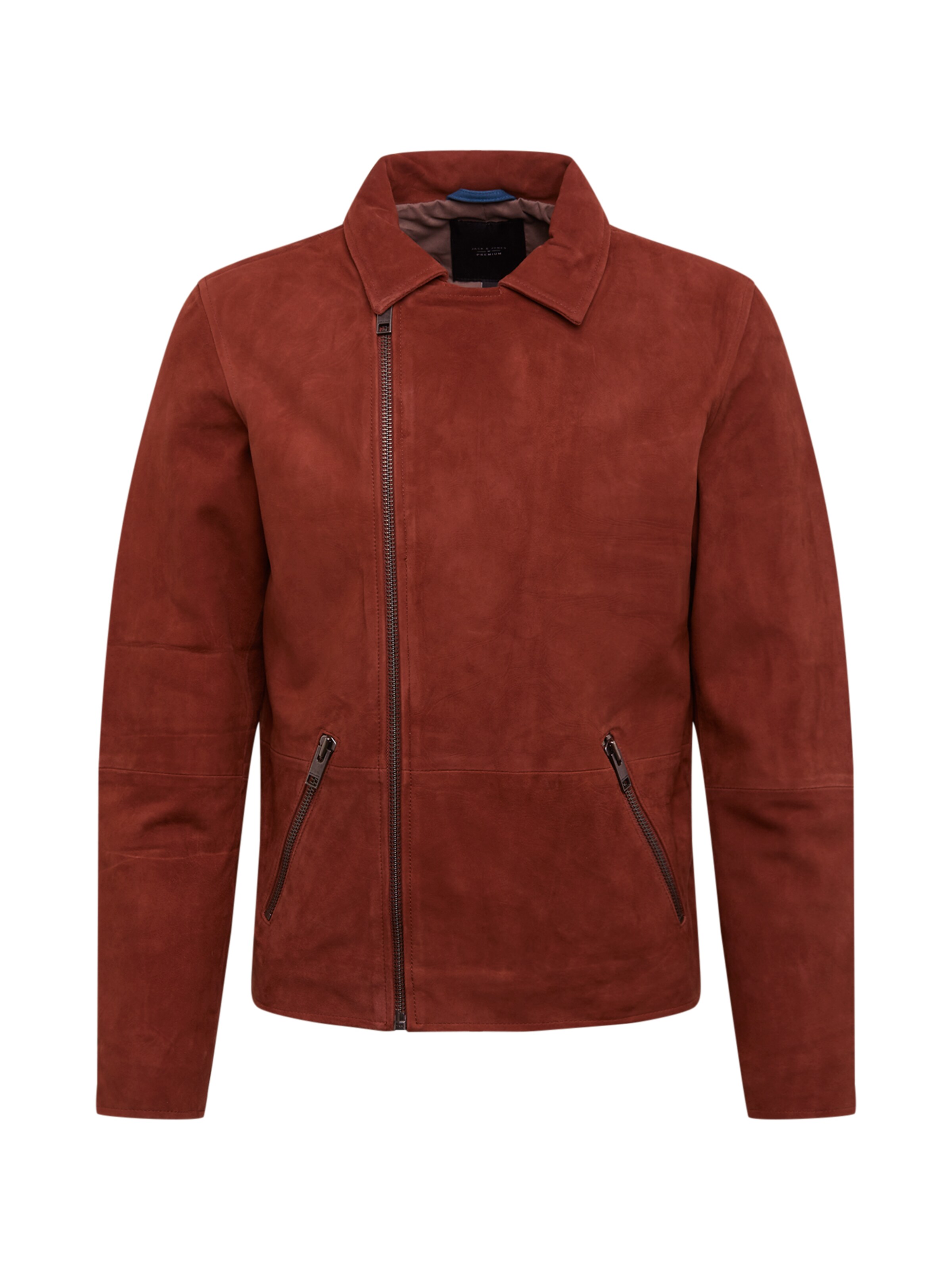 JACK & JONES - Tussenjas 'Jason Suede' in de kleur Karamel