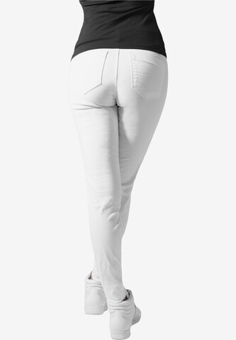 Coupe slim Pantalon Urban Classics en blanc