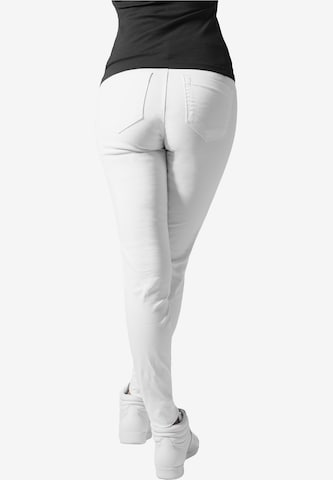 Slimfit Pantaloni de la Urban Classics pe alb