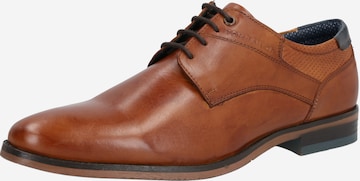 Chaussure à lacets TOM TAILOR en marron : devant