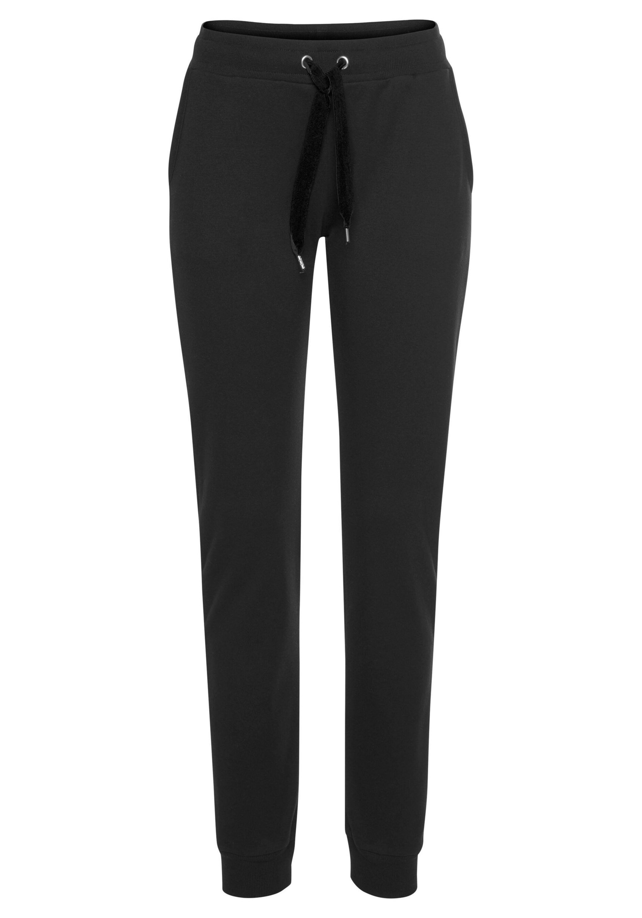 LASCANA - Loungehose in schwarz