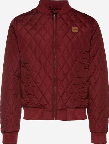 Urban Classics - Chaqueta de entretiempo 'Diamond Quilt' en rojo: frente