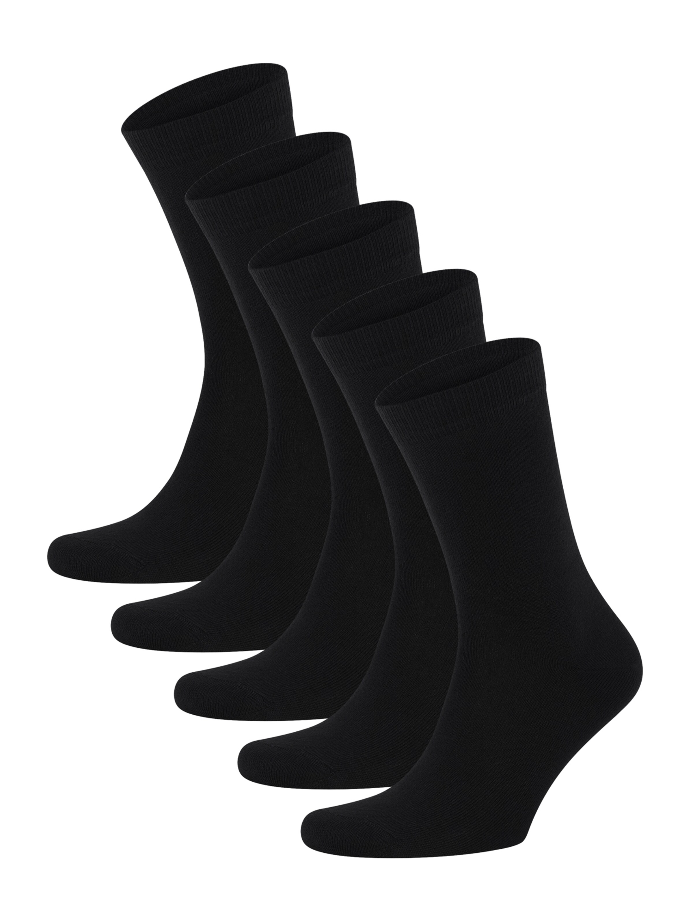 Calzino 'Bamboo' di Resteröds in nero: frontale