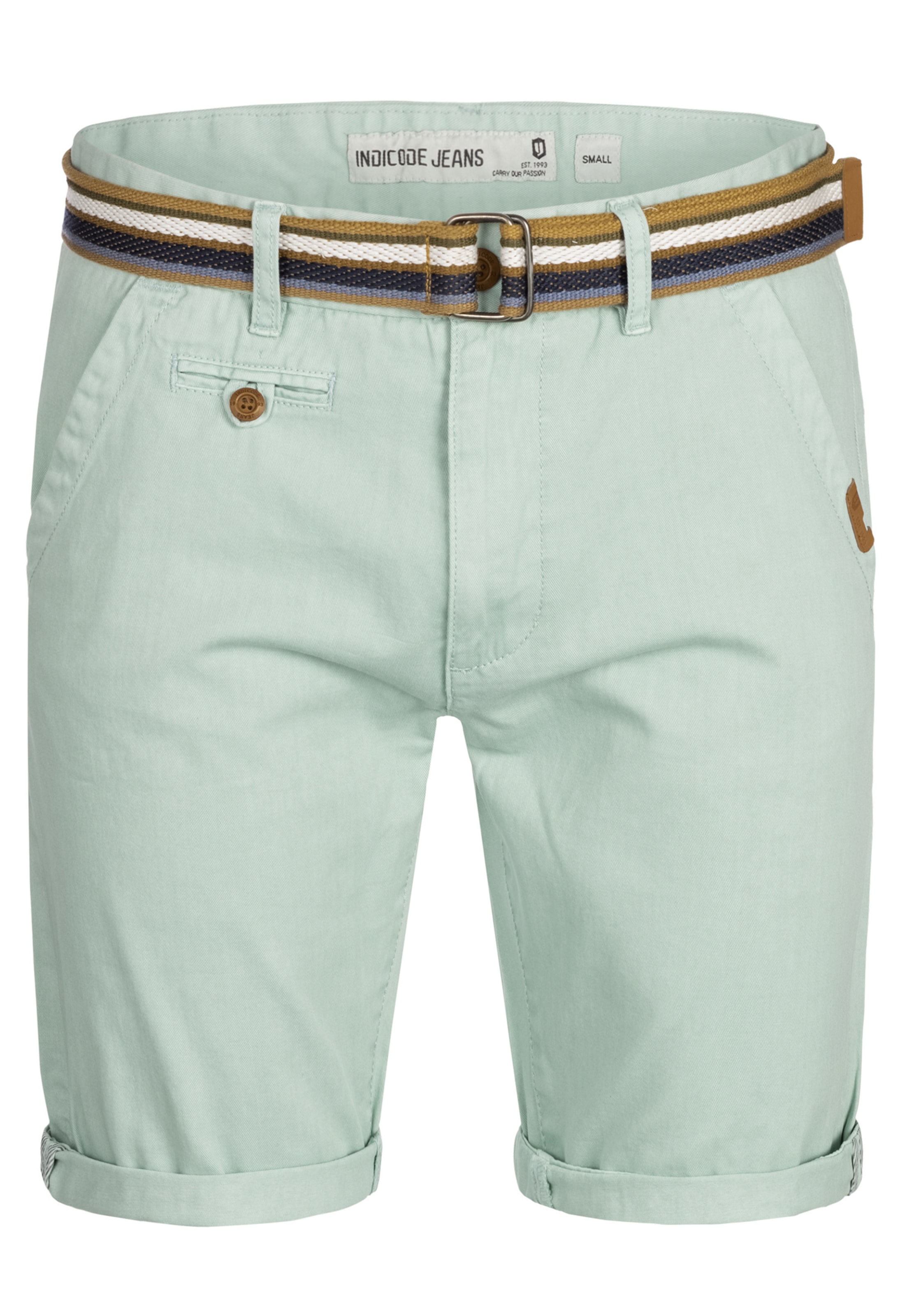 INDICODE JEANS Regular Pants 'Cuba' in Green: front