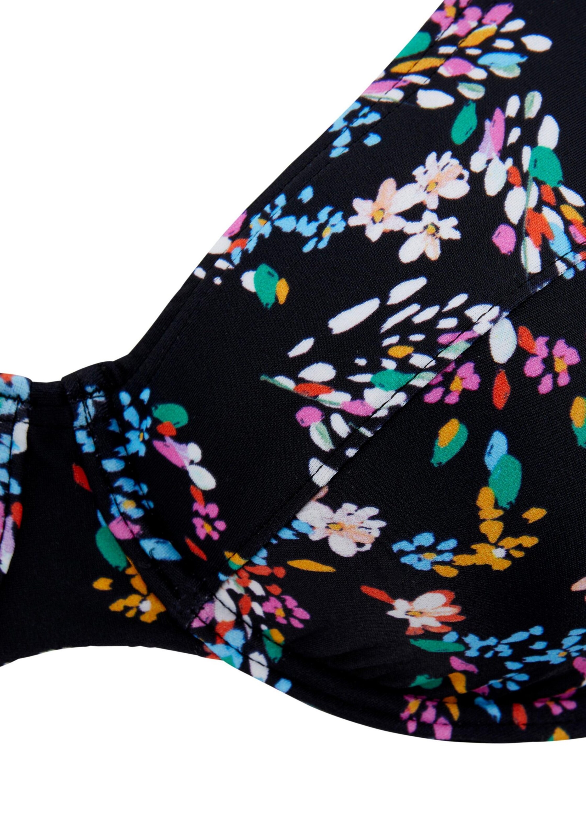 PETITE FLEUR T-shirt сутиен Бански тип бикини в черно