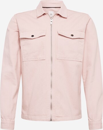 Coupe regular Chemise River Island en rose : devant