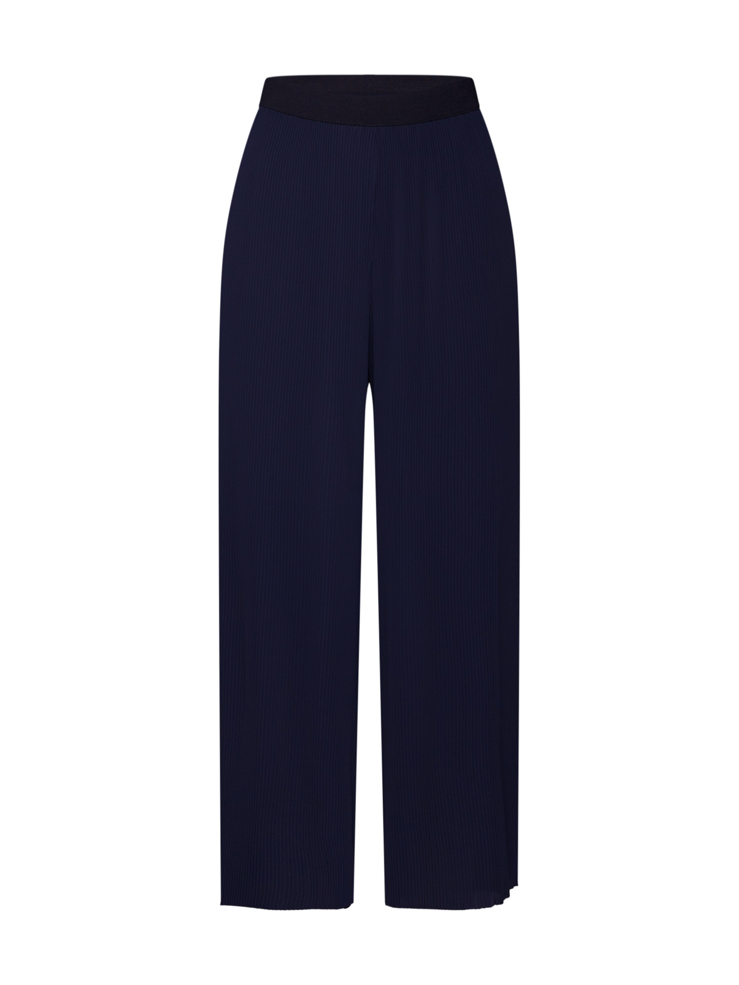 ONLY - Broek 'onlPETUNIA CROPPED PLISSE PANT WVN' in de kleur Nachtblauw