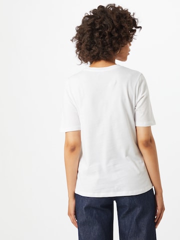T-shirt 'Abstract Face' SELECTED FEMME en blanc