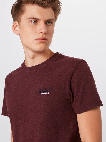 Superdry Shirt 'ORANGE LABEL VNTGE EMB TEE' in Lila