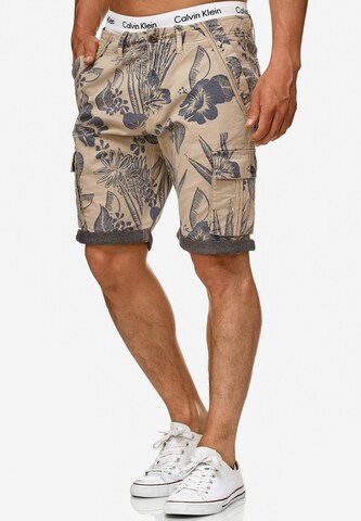 INDICODE JEANS Regular Shorts 'Albert' in Beige