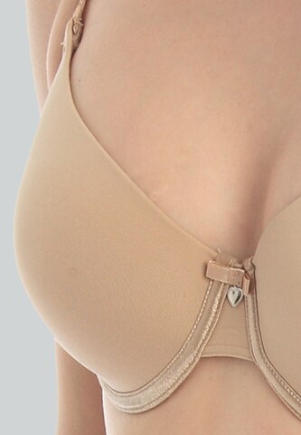 sassa T-Shirt BH 'Lovely Secret' in Beige