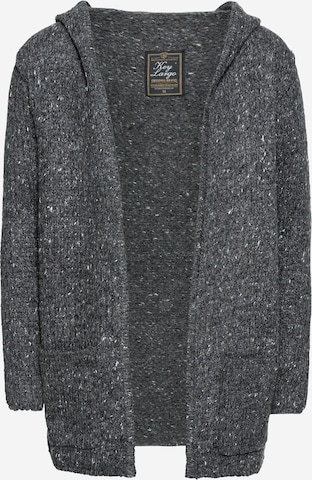 Key Largo Knit cardigan 'Terence' in Grey: front
