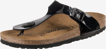 BIRKENSTOCK Teenslipper 'Gizeh' in Zwart: voorkant