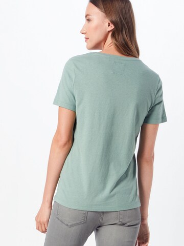 T-shirt 'ESSENTIAL' Superdry en vert : derrière