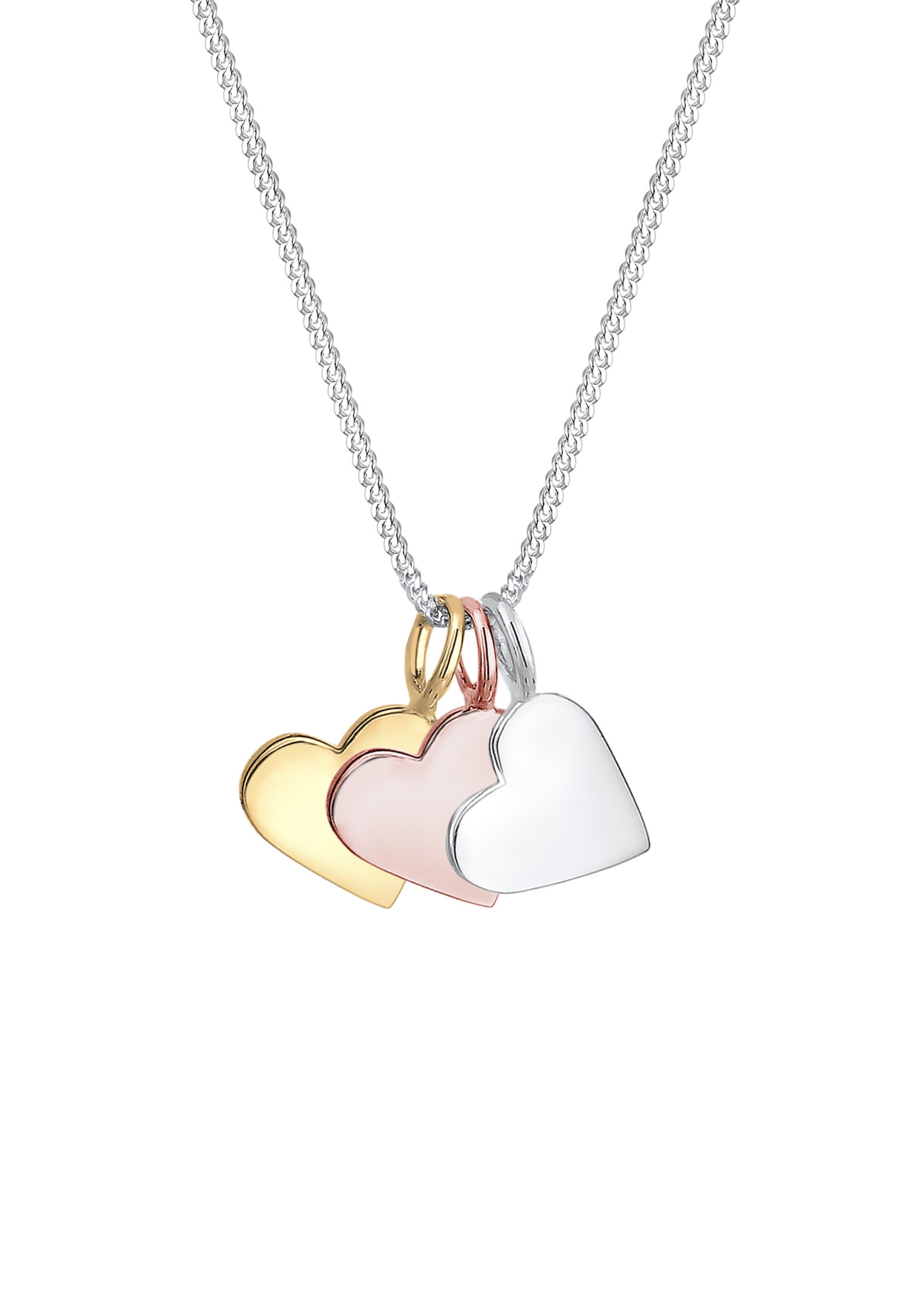 Chaîne 'Tri Color, Herz' ELLI en argent : devant