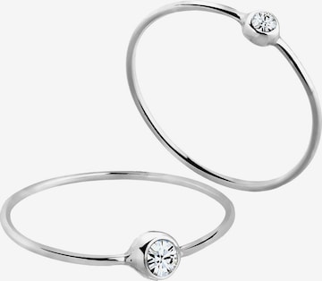 ELLI Gyűrűk 'Solitär' - ezüst: elől