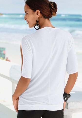 T-shirt LASCANA en blanc