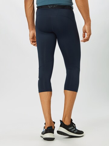 ADIDAS SPORTSWEAR Skinny Workout Pants 'Alphaskin' in Blue