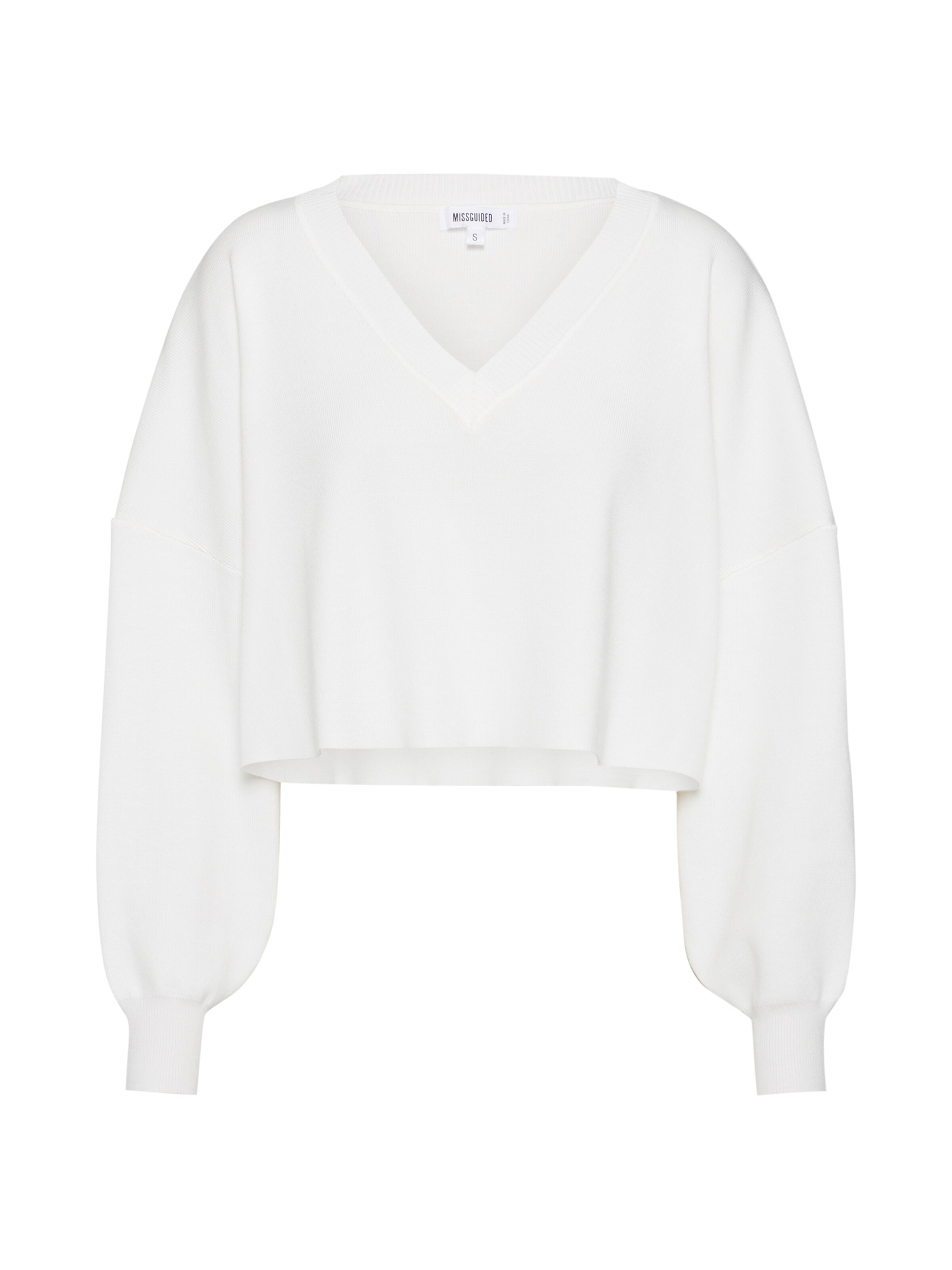 Missguided - Trui 'KNITTED JUMPER CO ORD' in de kleur Wit