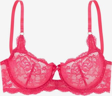 LASCANA Balconette Bra in Pink: front