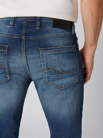 Slimfit Jeans 'Tim Leon' de la JACK & JONES pe albastru