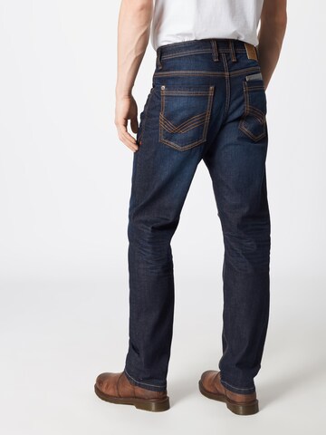 Regular Jeans 'Marvin' de la TOM TAILOR pe albastru: spate
