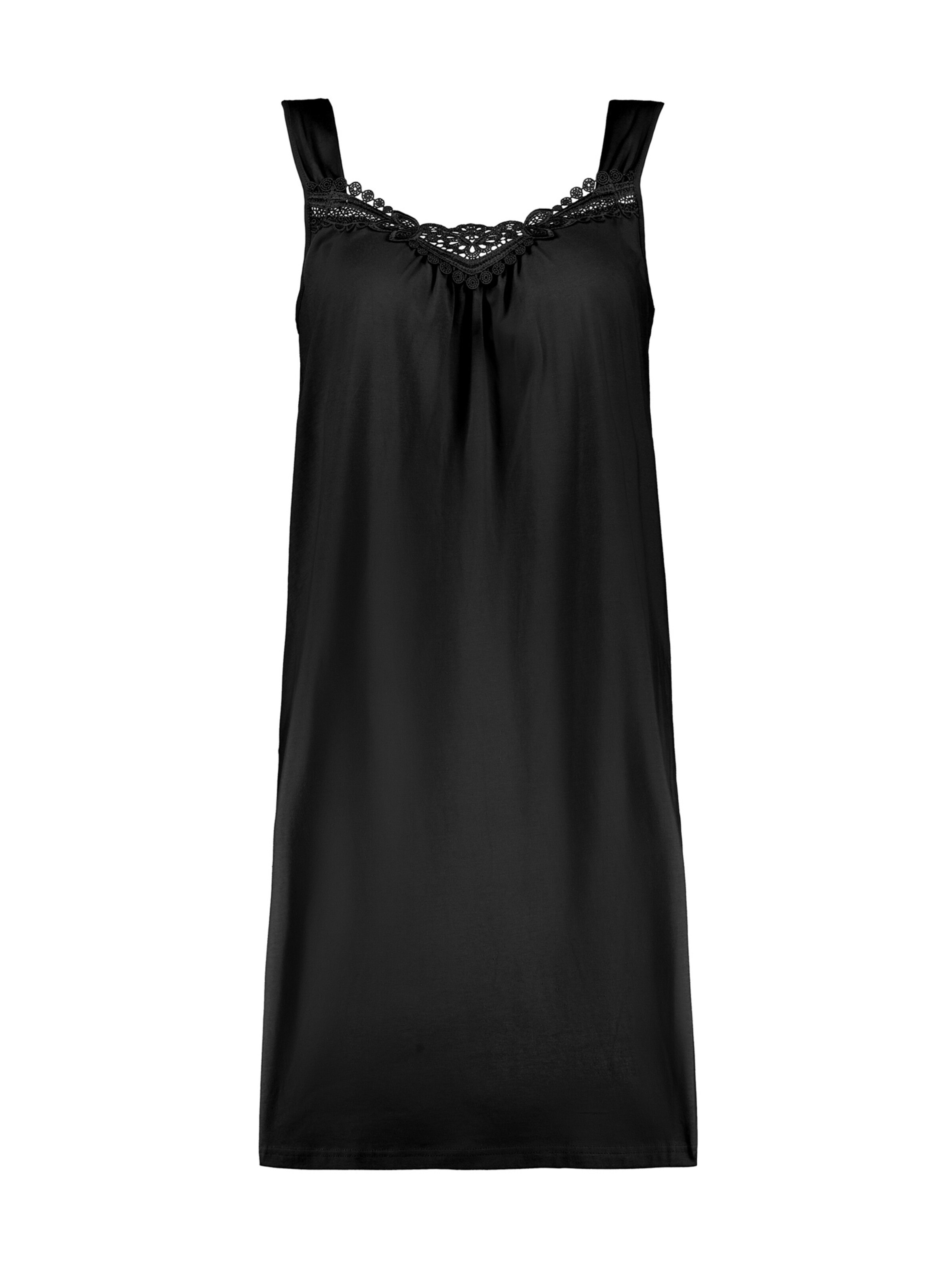 Ulla Popken - Nachthemd in de kleur Zwart