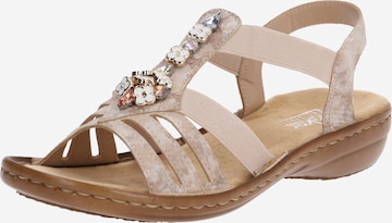 Rieker Sandals in Pink: front