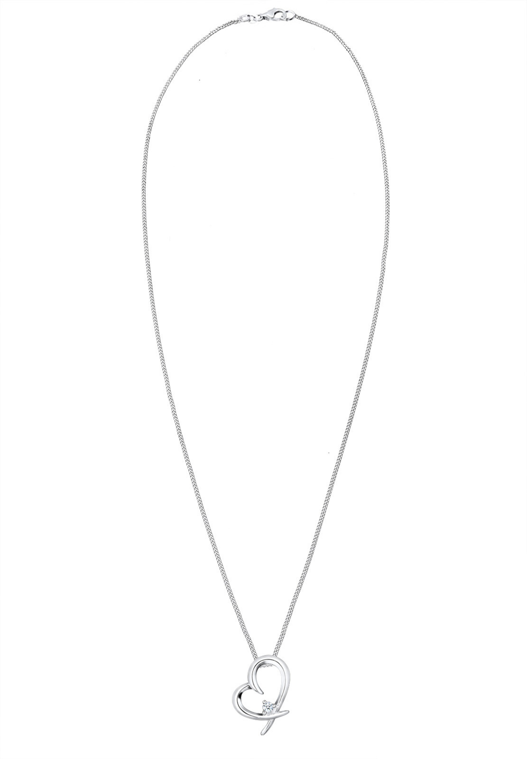 Elli DIAMONDS Halskette in Silber: Vorderseite