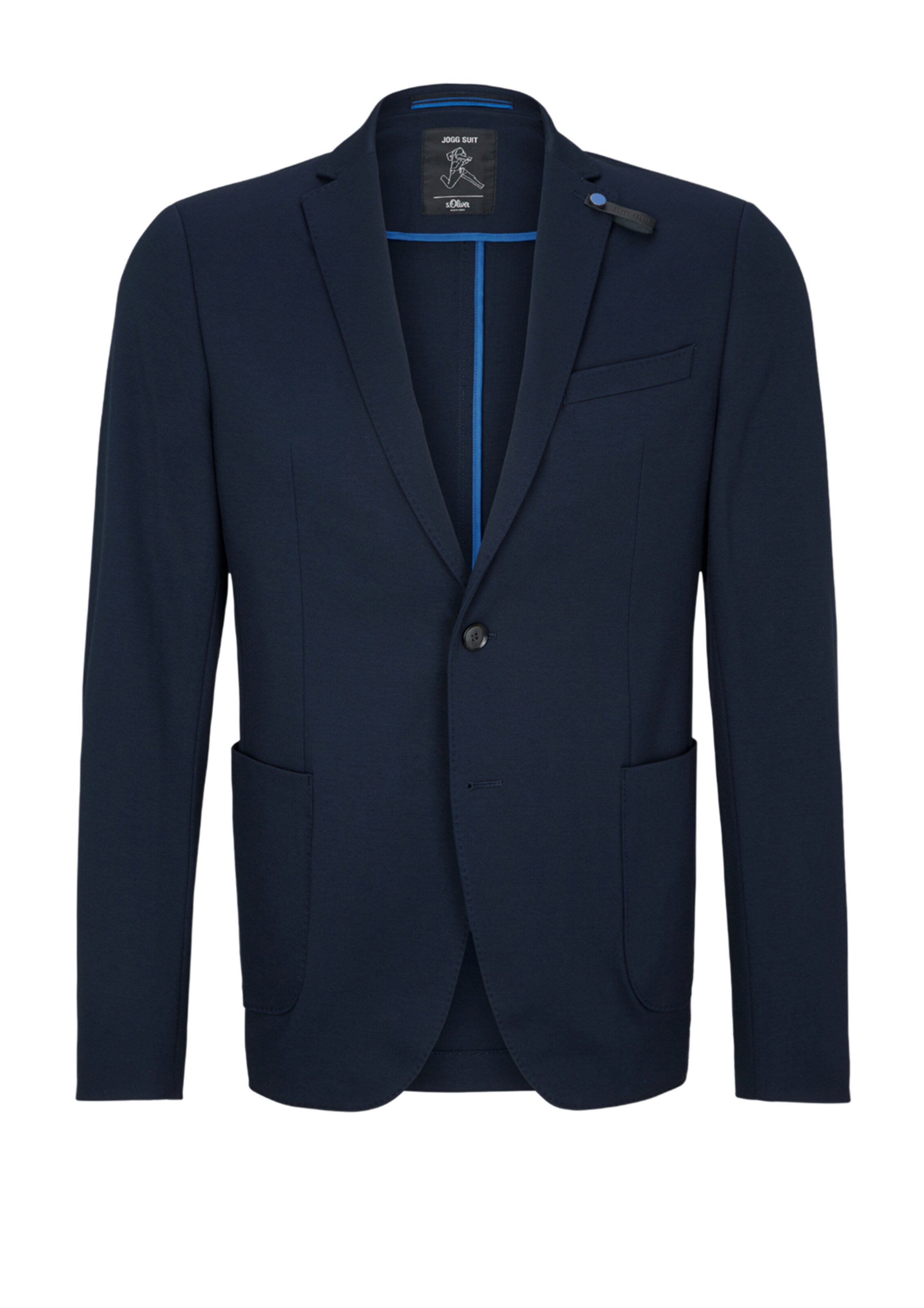 s.Oliver BLACK LABEL Regular Fit Sakko in Blau: Vorderseite