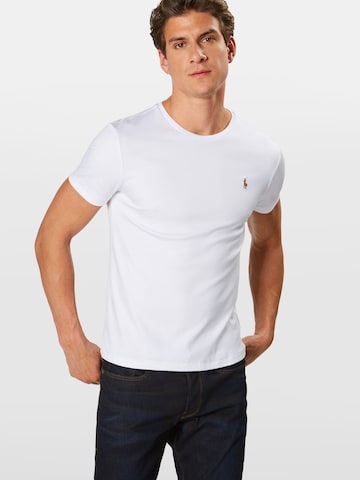 Polo Ralph Lauren Regular fit Тениска в бяло: отпред