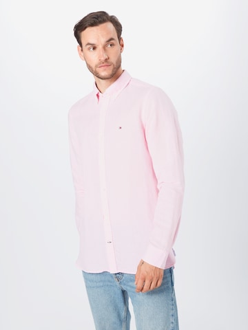 TOMMY HILFIGER Slim Fit Hemd in Pink: predná strana