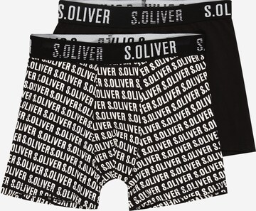 s.Oliver Underpants in Black: front