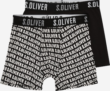 s.Oliver Underpants in Black: front