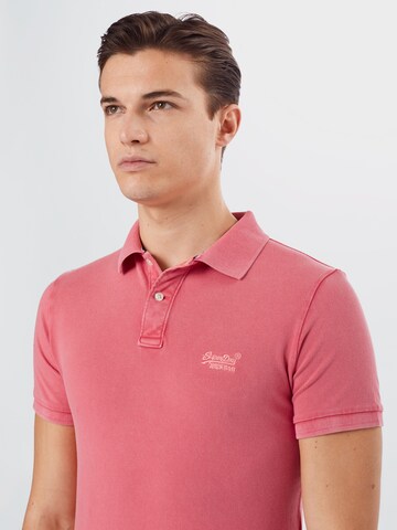 Superdry Tapered Shirt in Pink