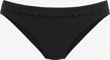 Pantaloncini per bikini 'Scallop' di LASCANA in nero: frontale